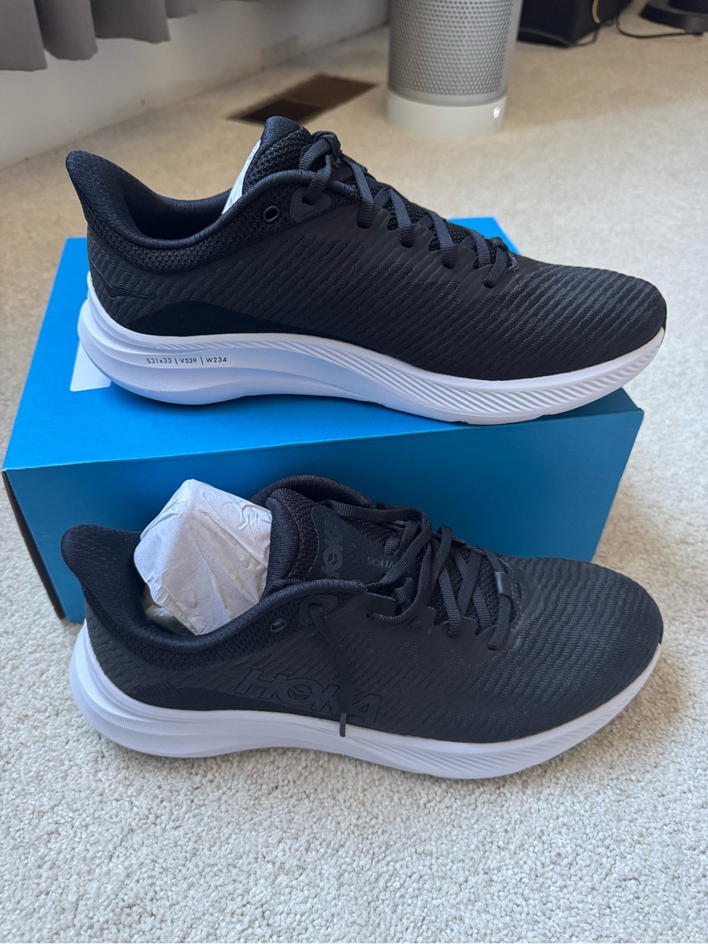 Hoka One One M Solimar Wide Box - Blue with Red Accent